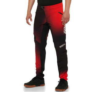 100% R-Core X LE Pants - Black/Red (2024) - front